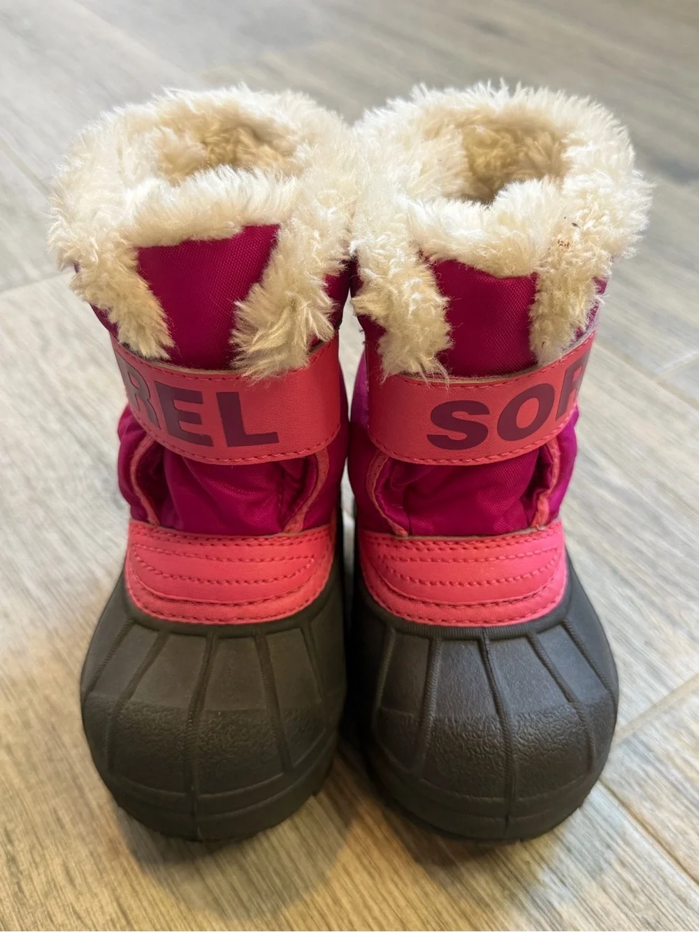 Sorel Commander Kids Infant Winter Boots NV 1877-652 Pink Baby Size 6 Snow Boots